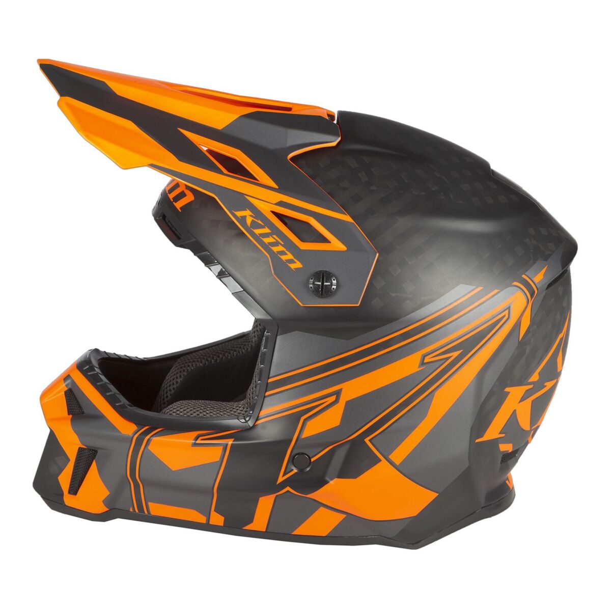 GARAJJ Klim F3 Carbon Pro Cross Motorcycle Helmet Black / Orange