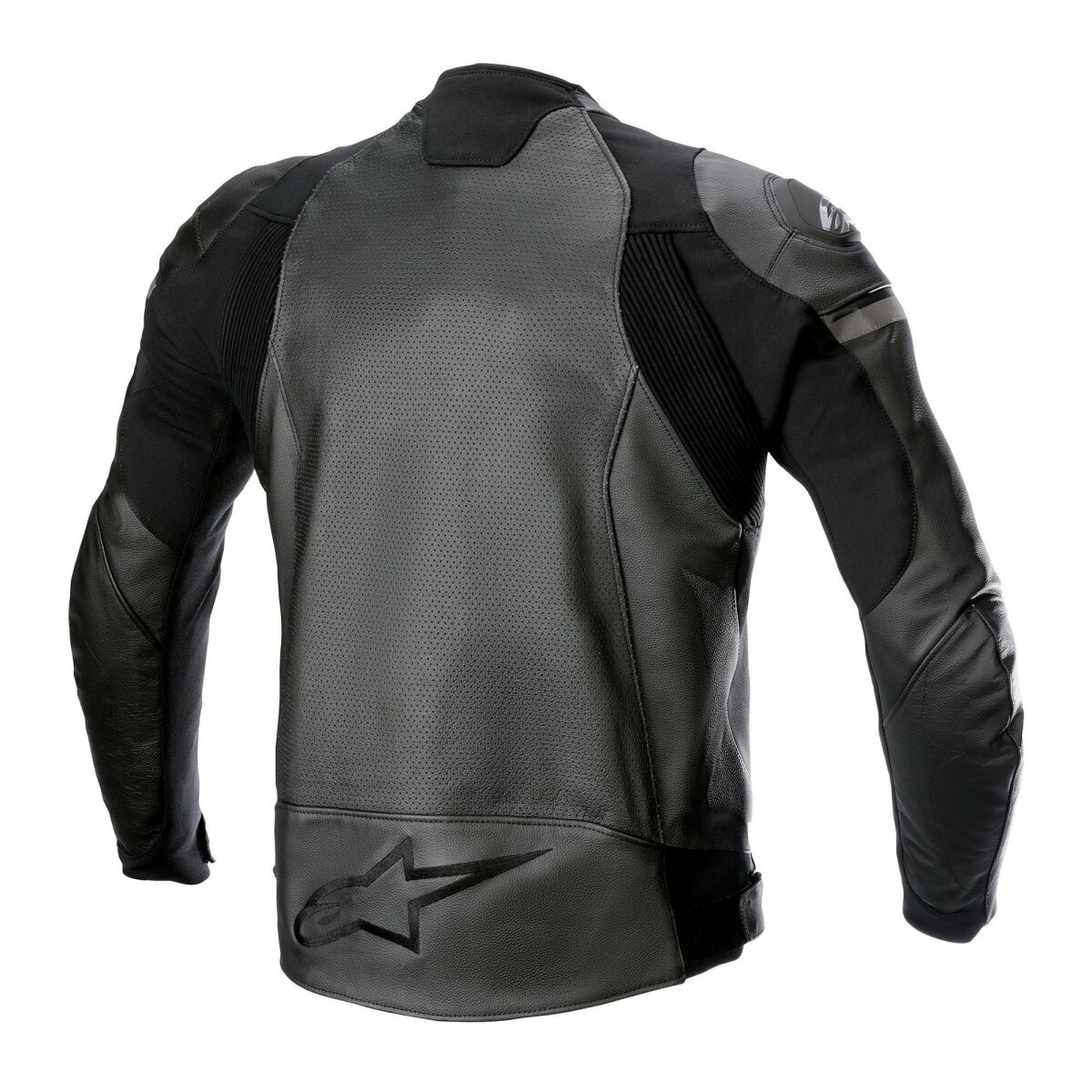 کاپشن موتورسیکلت GARAJJ Alpinestars GP Force Air چرمی محافظ‌دار مشکی / مشکی
