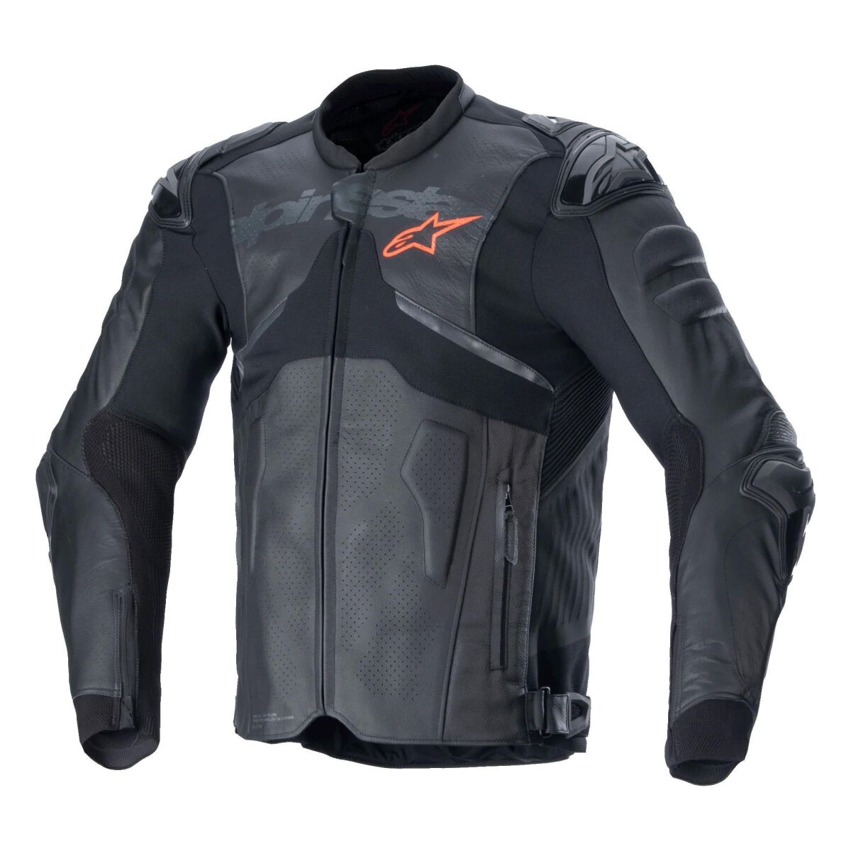 کاپشن موتورسیکلت Alpinestars ATEM V5 محافظ‌دار چرمی مشکی