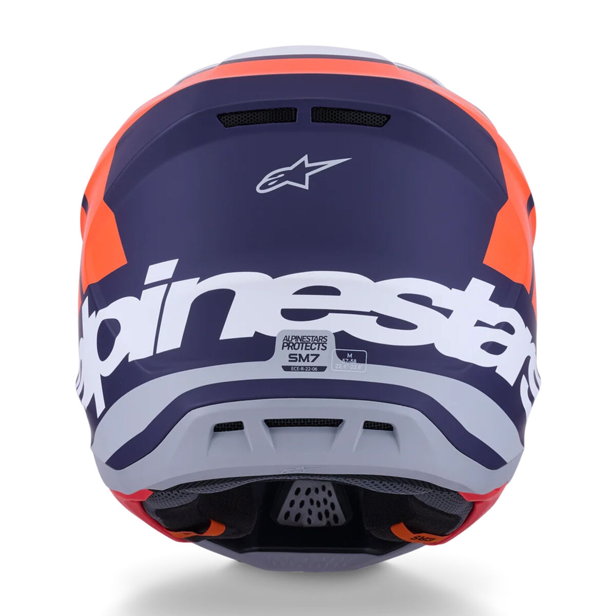 Alpinestars S-M7 Core Off-Road Helmet Blue / White / Orange