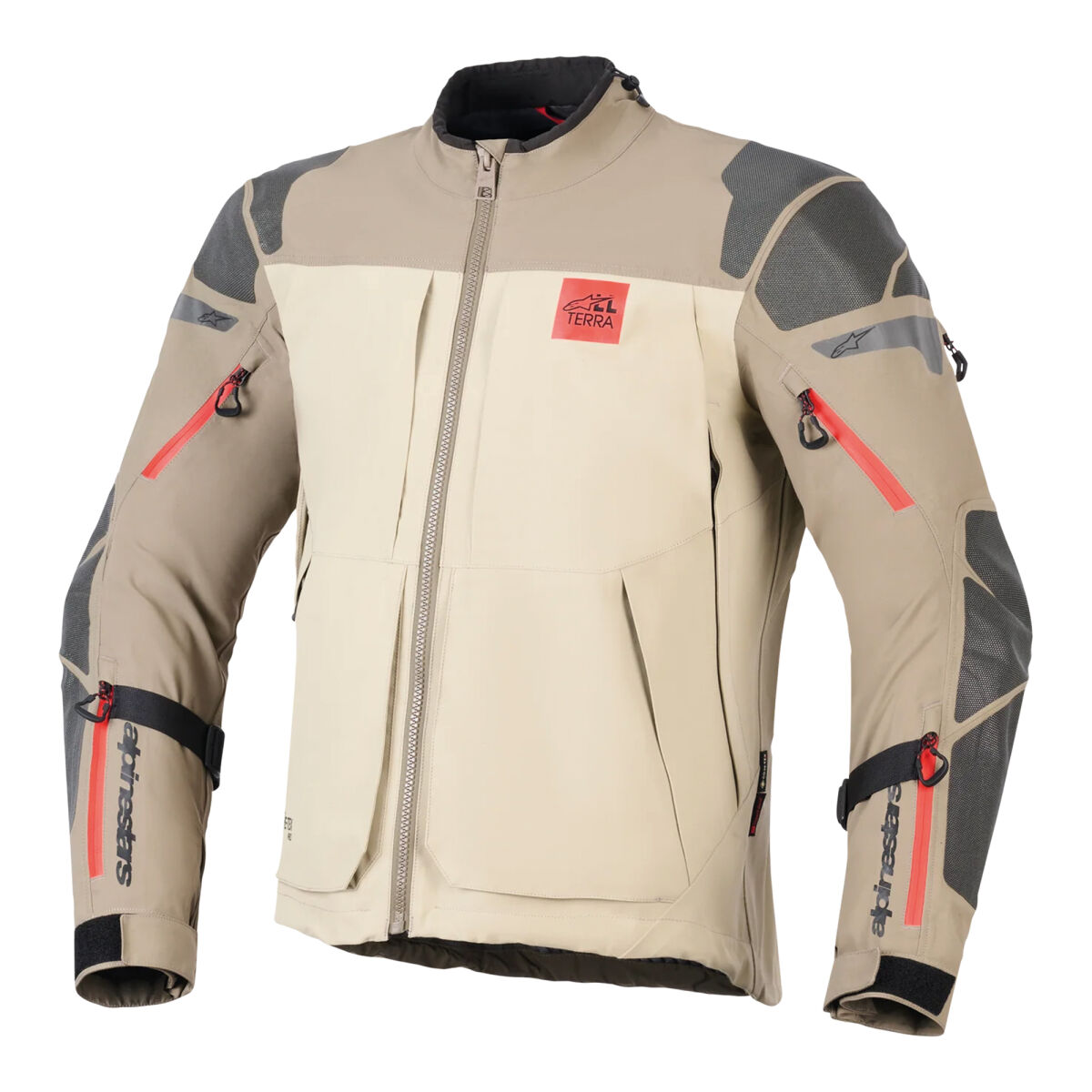 کاپشن موتورسیکلت Alpinestars Nazca 3L گورتکس Pro محافظ‌دار قهوه‌ای