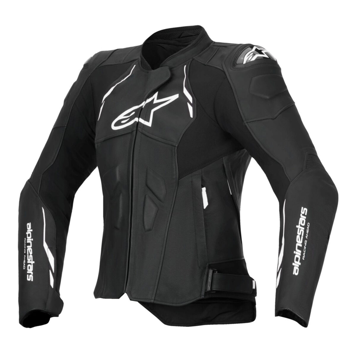 Alpinestars Stella Dusk Leather Women Motorcycle Jacket Black / White
