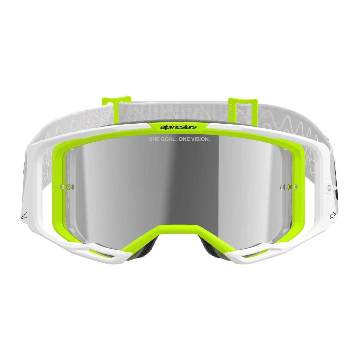 Alpinestars Vision 8 Wordmark Goggle Motocross Goggles White / Yellow