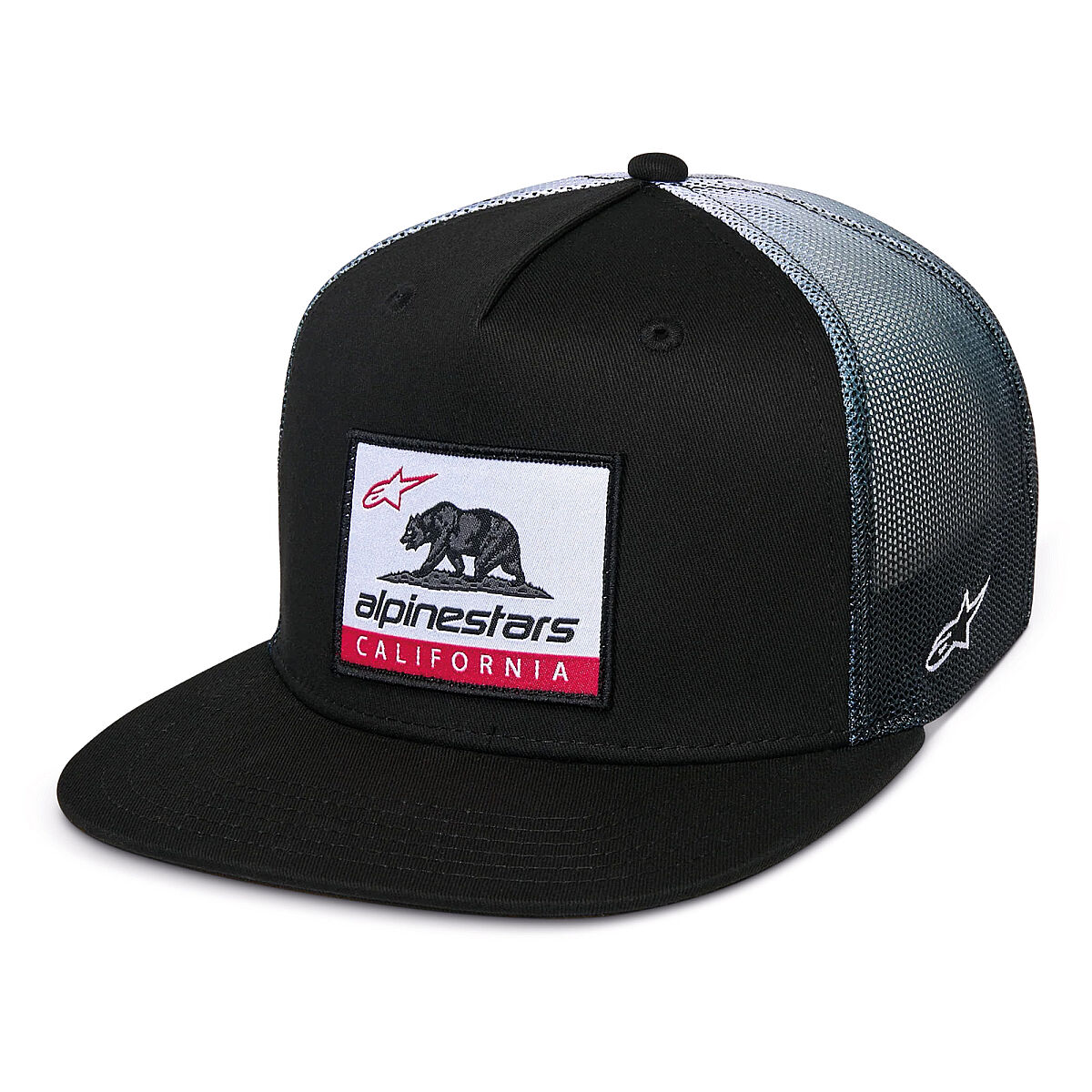 پوشاک روزمره موتور Alpinestars Cali Gradient Trucker کلاه کپ مشکی / سفید