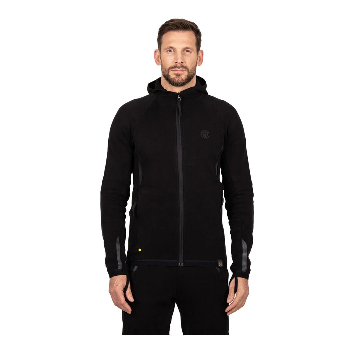 کاپشن موتورسیکلت Knox Shield Hoody (AAA) محافظ‌دار کلاه‌دار مشکی