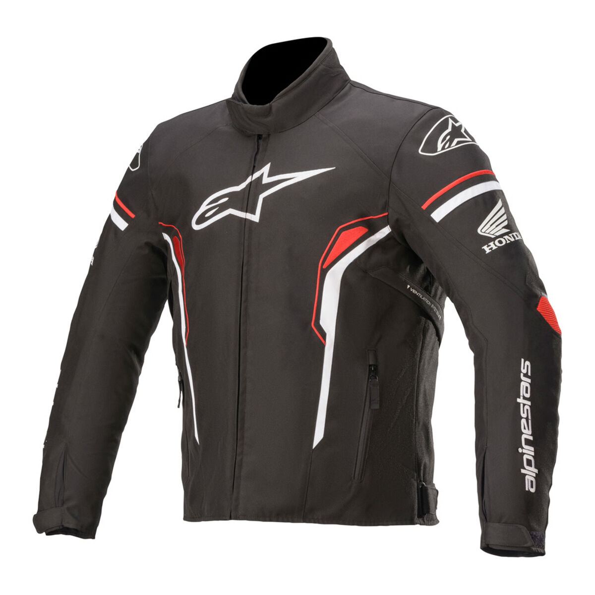 Alpinestars Honda T-SP 1 WP Protective Motorcycle Jacket Black / White / Red