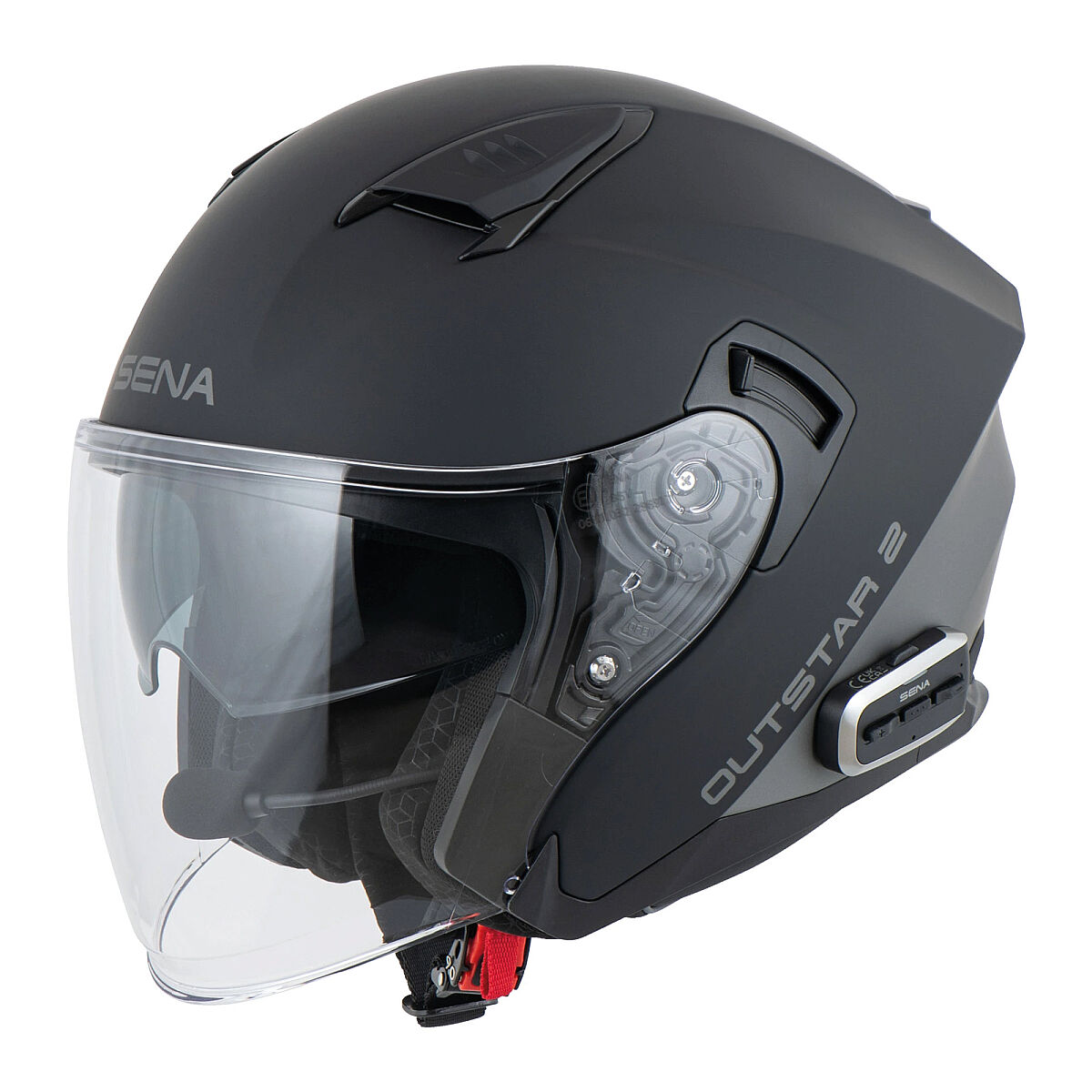Sena Outstar 2 Mesh Intercomlu Light Helmet Matte Black