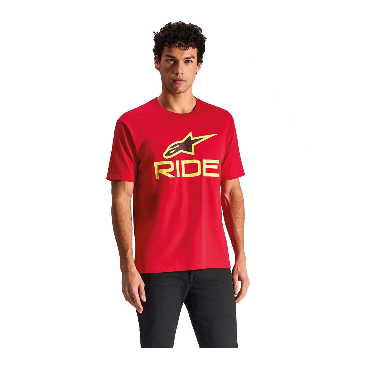 Alpinestars RIDE 4 CSF Tişört Kırmızı / Sarı