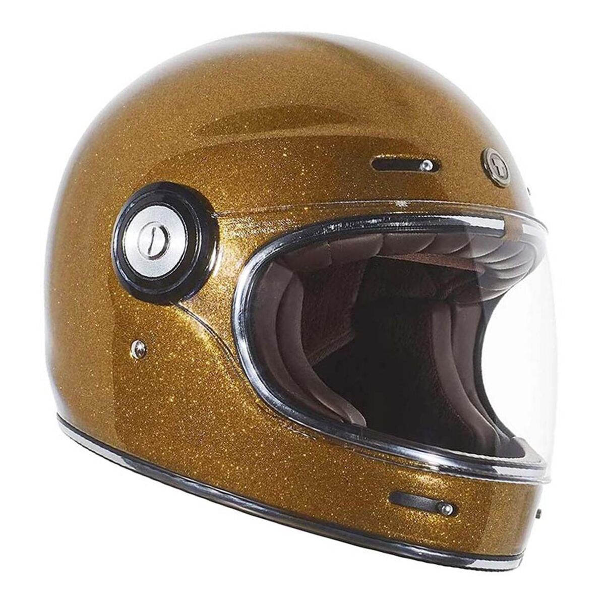 Torc T-1 Newport Mega Flake Kapalı Motorcycle Helmet Gold