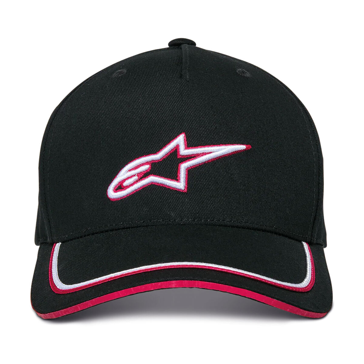 پوشاک روزمره موتور Alpinestars Ascension Snapback کلاه کپ مشکی / قرمز