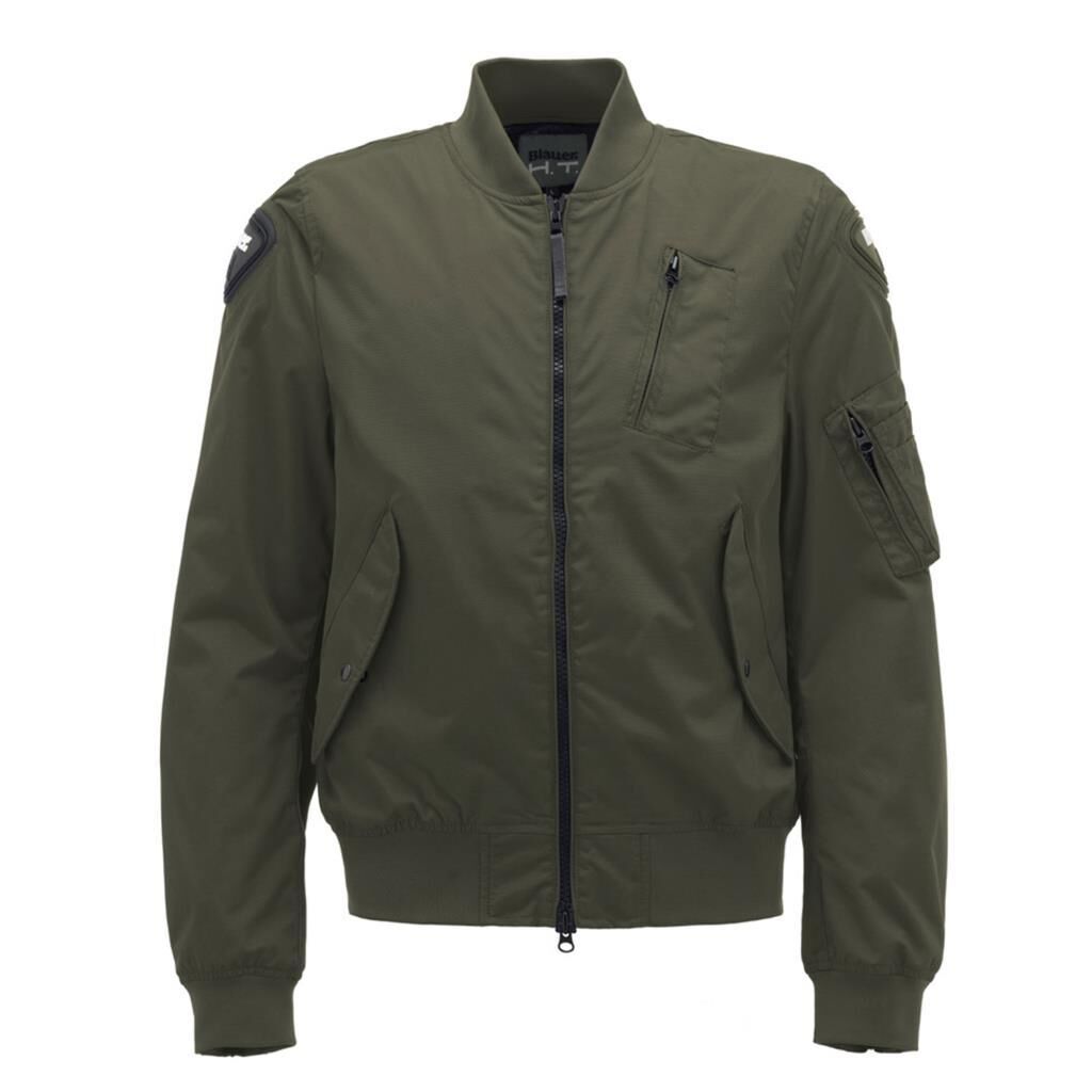 کاپشن موتورسیکلت Blauer Maverick محافظ‌دار خاکی
