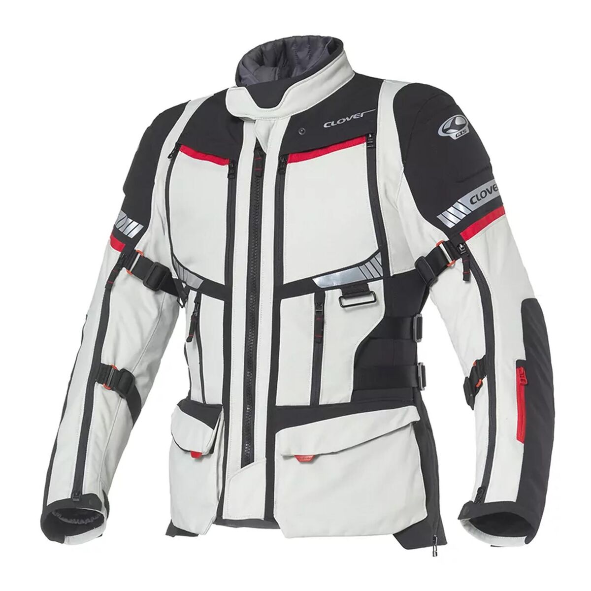 Clover GTS-5 Protective Motorcycle Jacket Grey / Black
