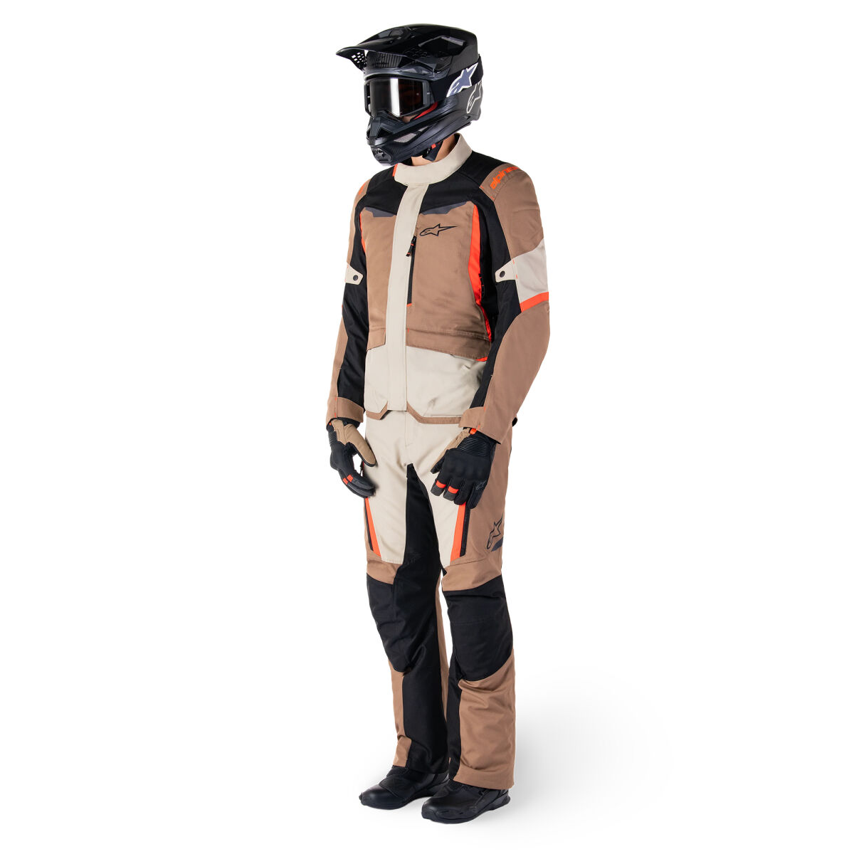 شلوار موتورسیکلت Alpinestars ST-1 WP محافظ‌دار بژ / خاکستری / مشکی