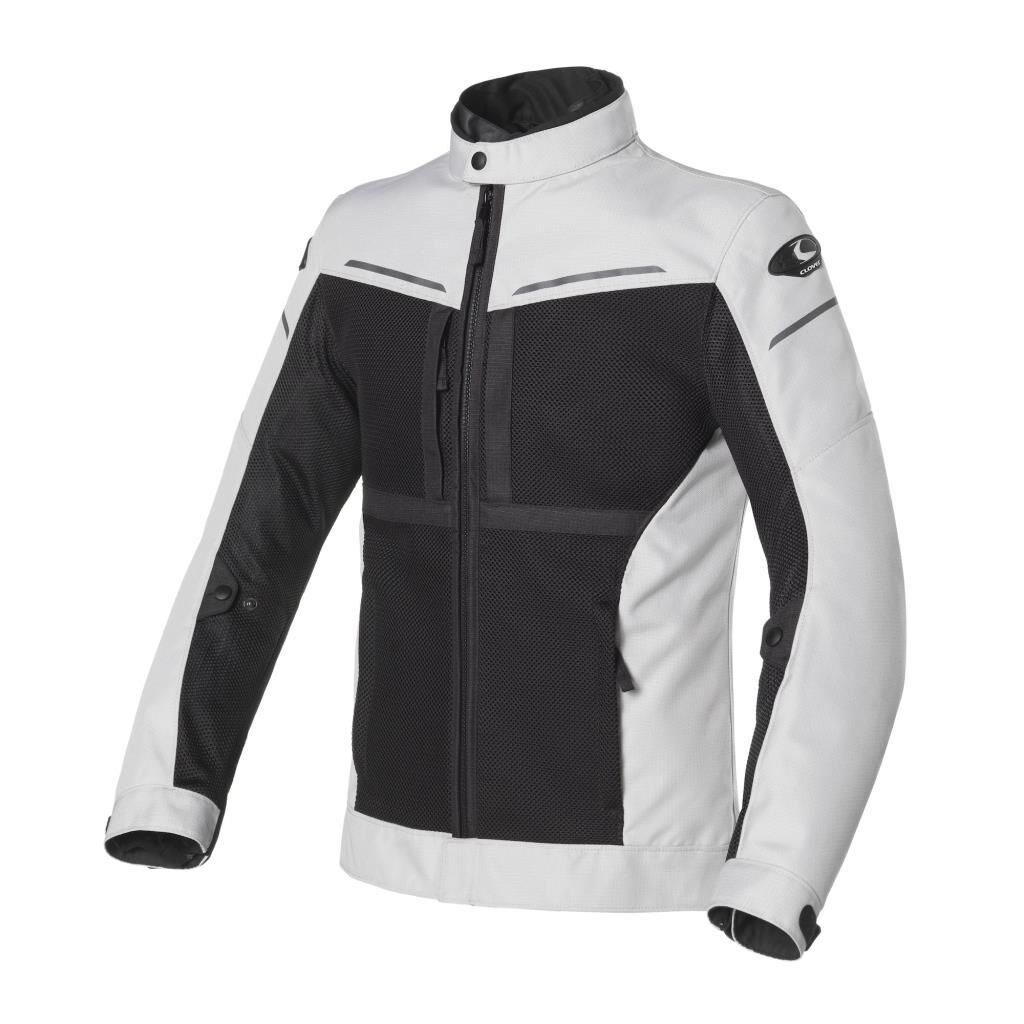 GARAJJ Clover NetStyle 2 Protective Summer Motorcycle Jacket Light Grey / Black