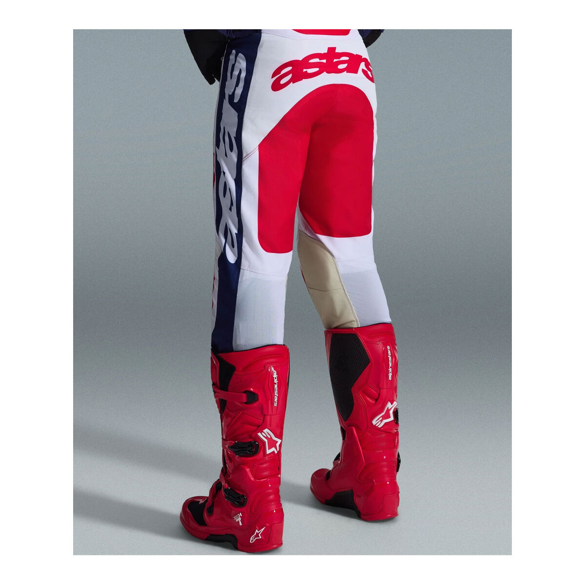 شلوار موتورسیکلت Alpinestars Racer Riway آفرود قرمز / سفید