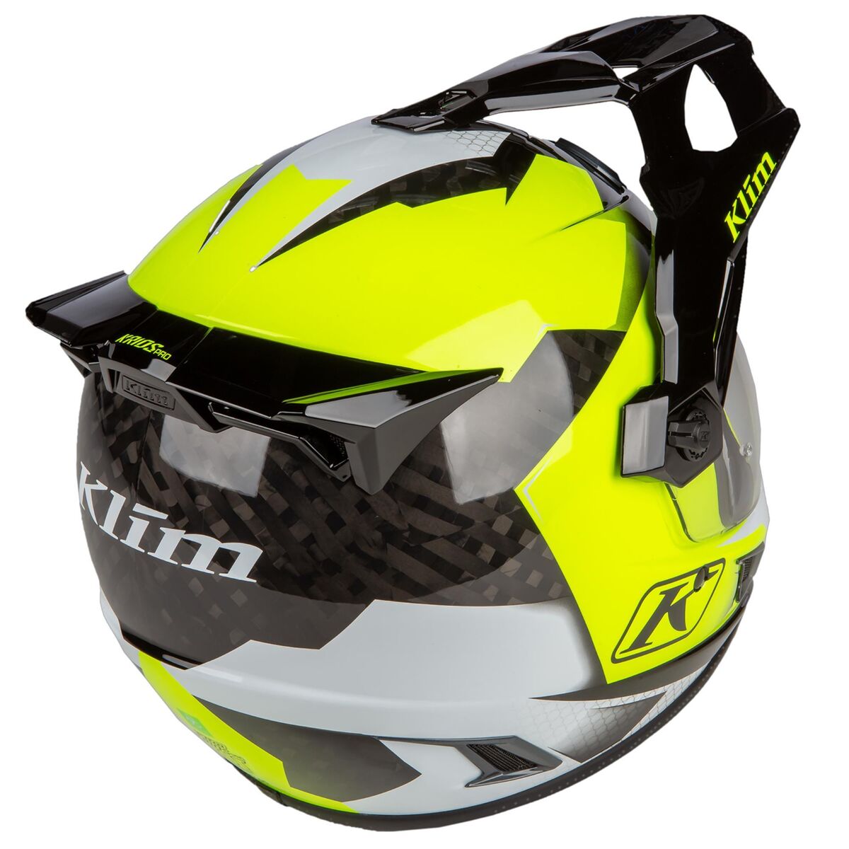 Klim Krios Pro Carbon Adv Charger Motosiklet Kaskı Siyah / Sarı