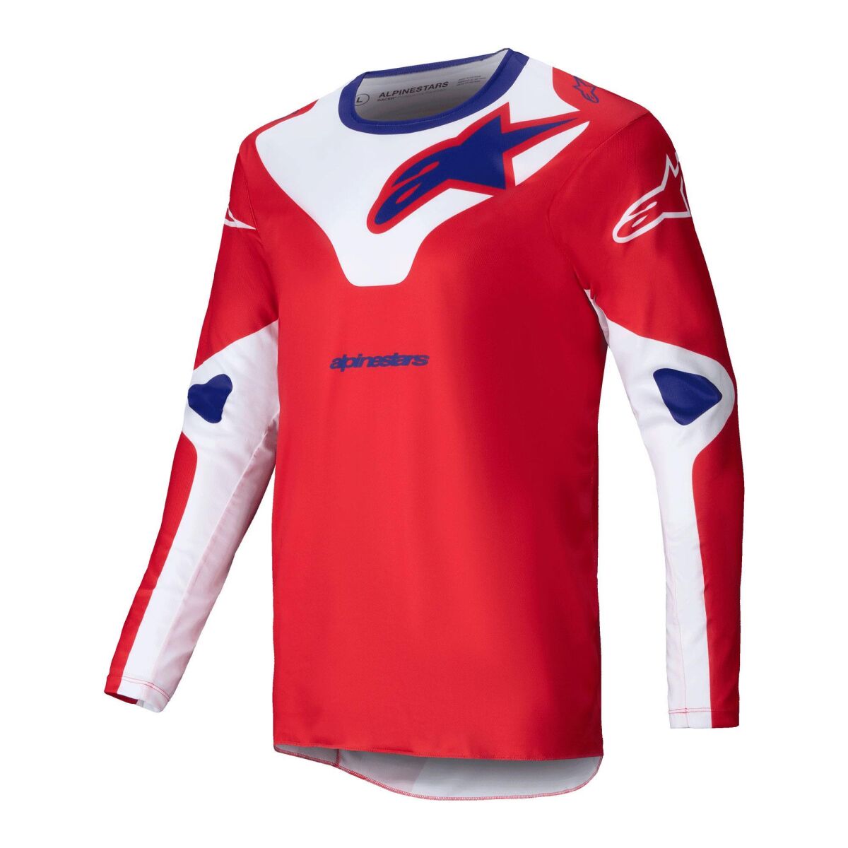 تجهیزات آفرود Alpinestars Racer Veil کراس موتورسیکلت جرسی قرمز / سفید / آبی