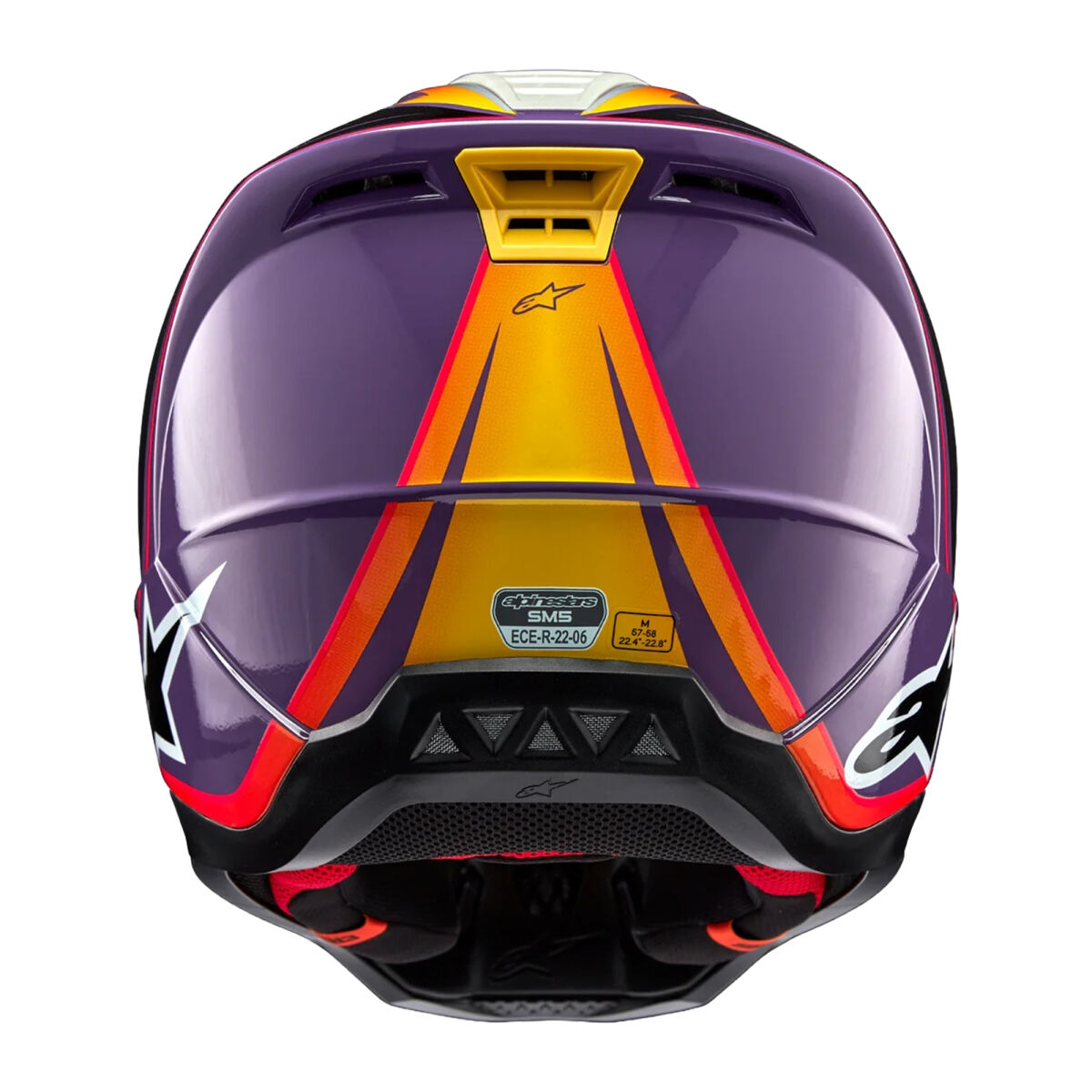 Alpinestars SM5 Sail Off-Road Kaskı Mor / Siyah / Gri