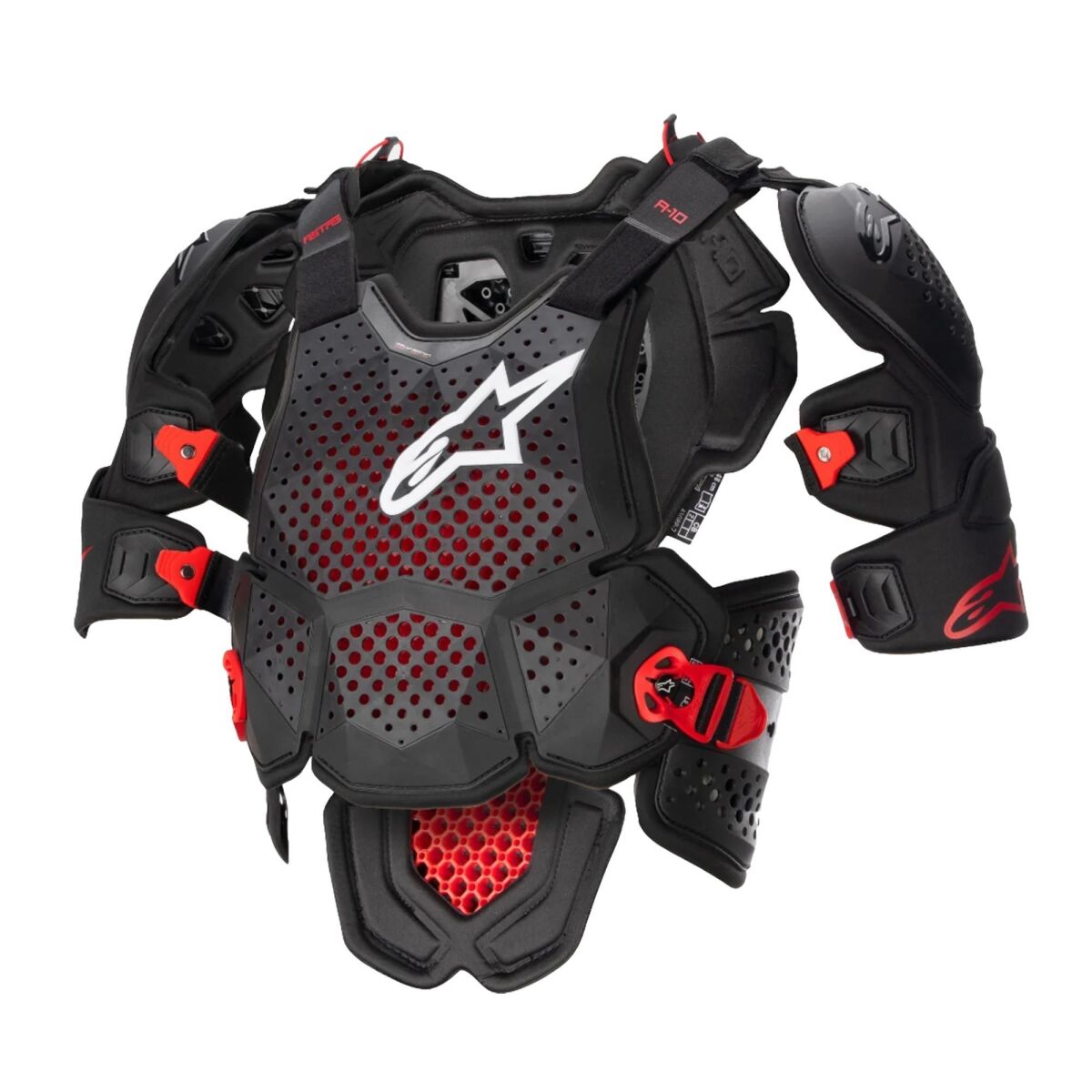 Alpinestars A-10 V2 ÜSt GöVde Protection Black / White / Red