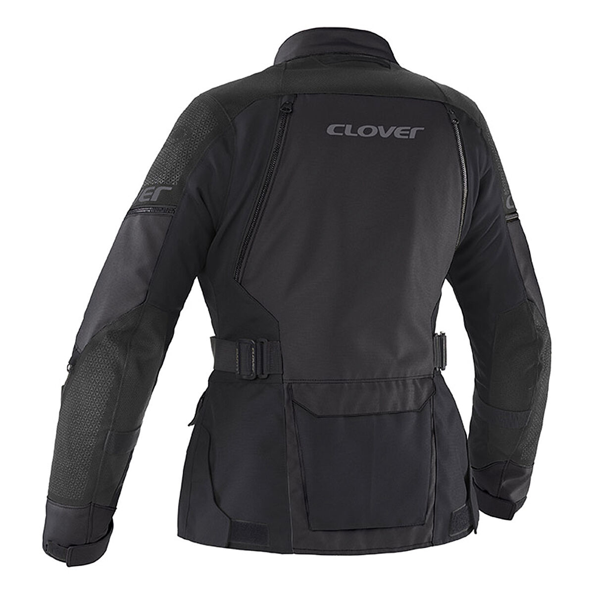 Clover Outland-3 Lady WP Protective Women Motorcycle Jacket Black