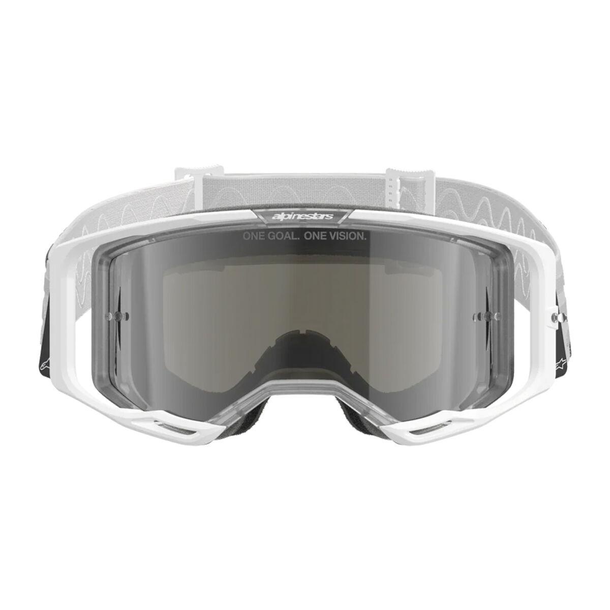 تجهیزات آفرود Alpinestars Vision 8 Corp عینک کراس عینک سفید / نقره‌ای