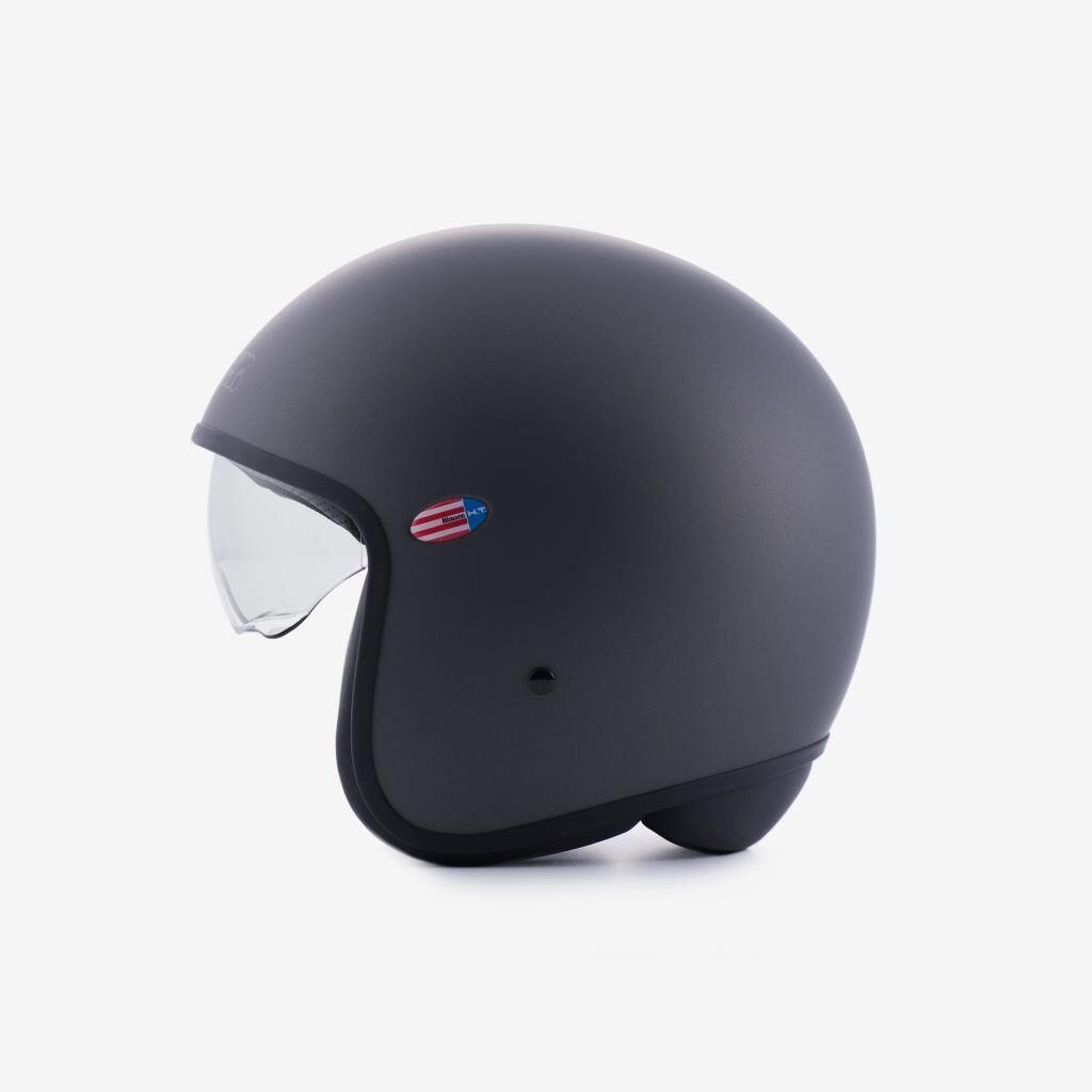 GARAJJ Blauer Pilot 1.1 Monochrome Light Motorcycle Helmet Titanyum