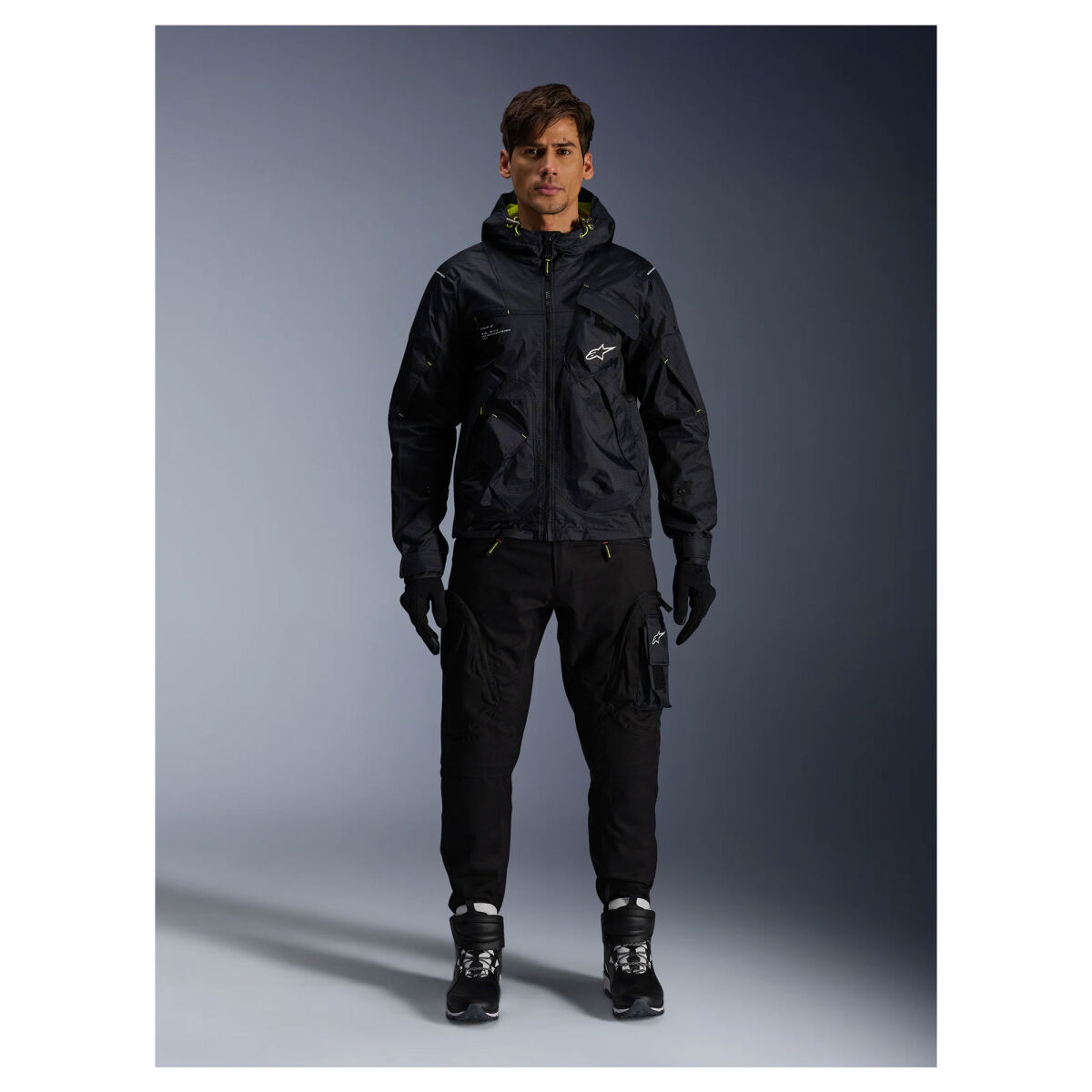 GARAJJ Alpinestars Mogress Air Korumalı Motosiklet Montu Siyah / Beyaz / Sarı