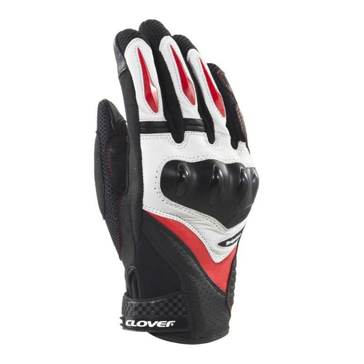 Clover Raptor-3 Protective Motorcycle Glove Black / Red