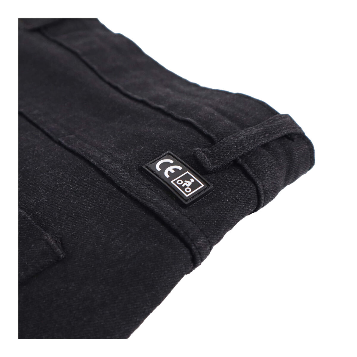 شلوار موتورسیکلت 4Riders Patrol Cordura جین محافظ‌دار زنانه موتورسیکلت Kot شلوار مشکی