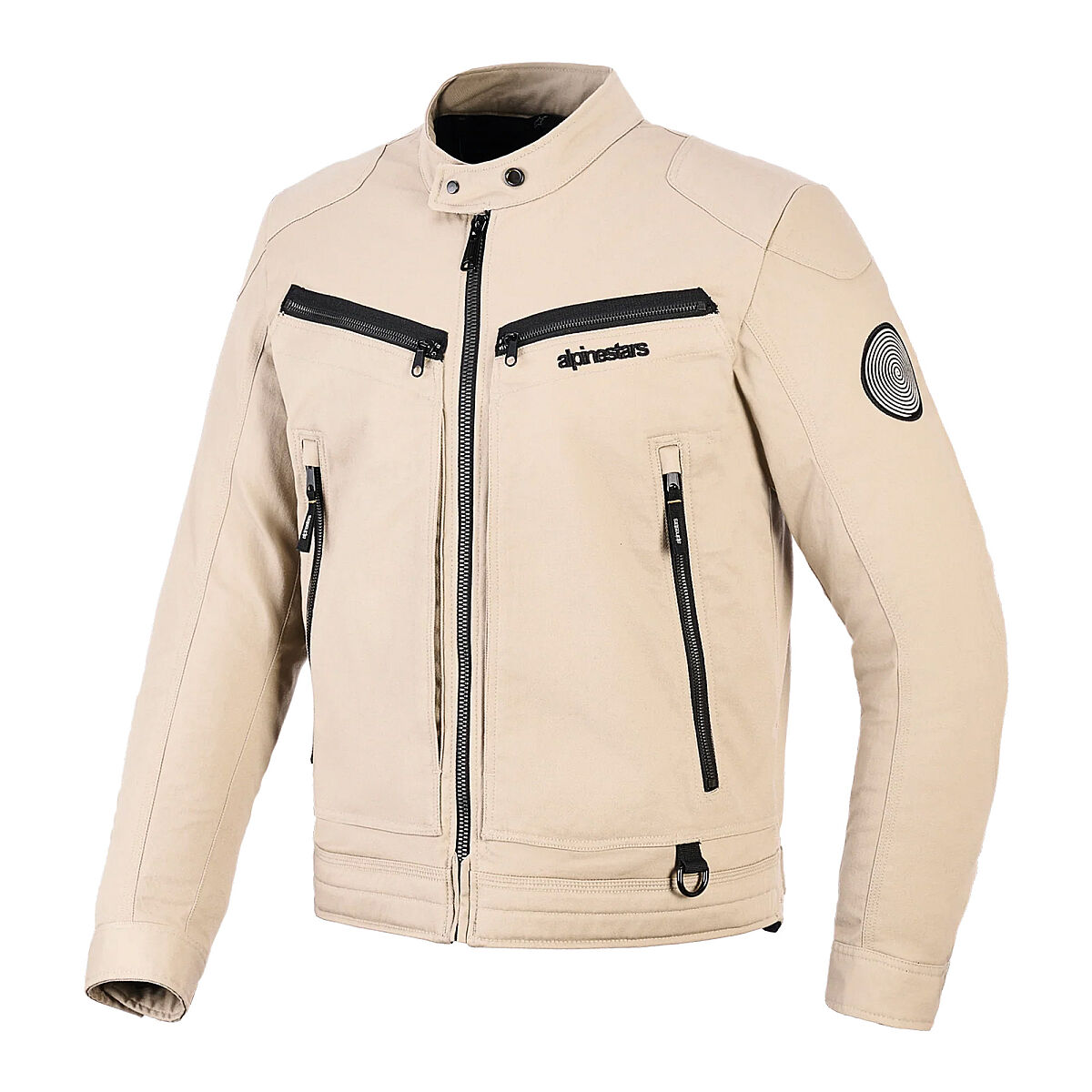 کاپشن موتورسیکلت Alpinestars Bruiser محافظ‌دار روشن خاکستری