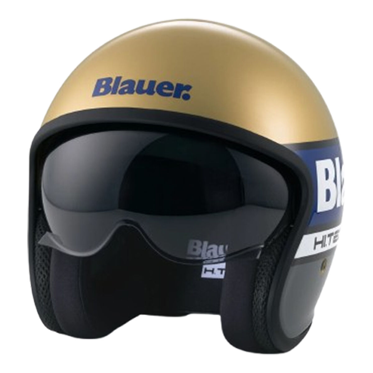 Blauer Pilot 4.0 Light Motorcycle Helmet Gold / Blue / Grey