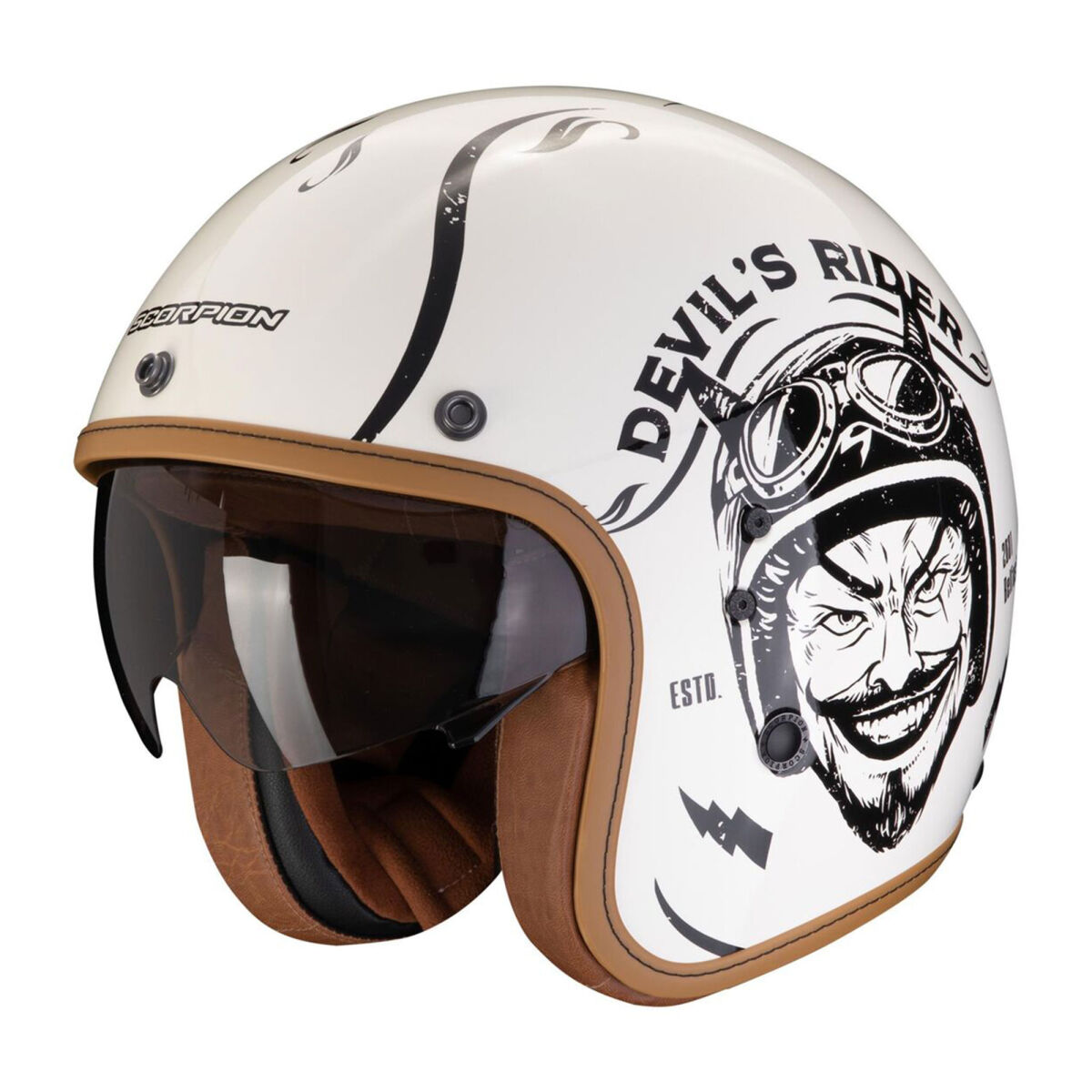 Scorpion Belfast Evo Romeo Light Motorcycle Helmet Bej / Black