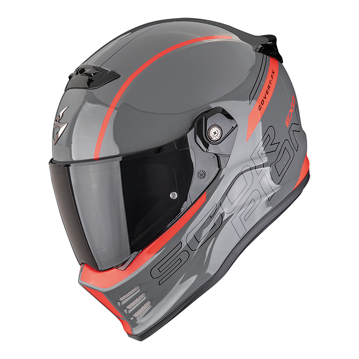 Scorpion Covert FX Danko Kapalı Motorcycle Helmet Grey / Red