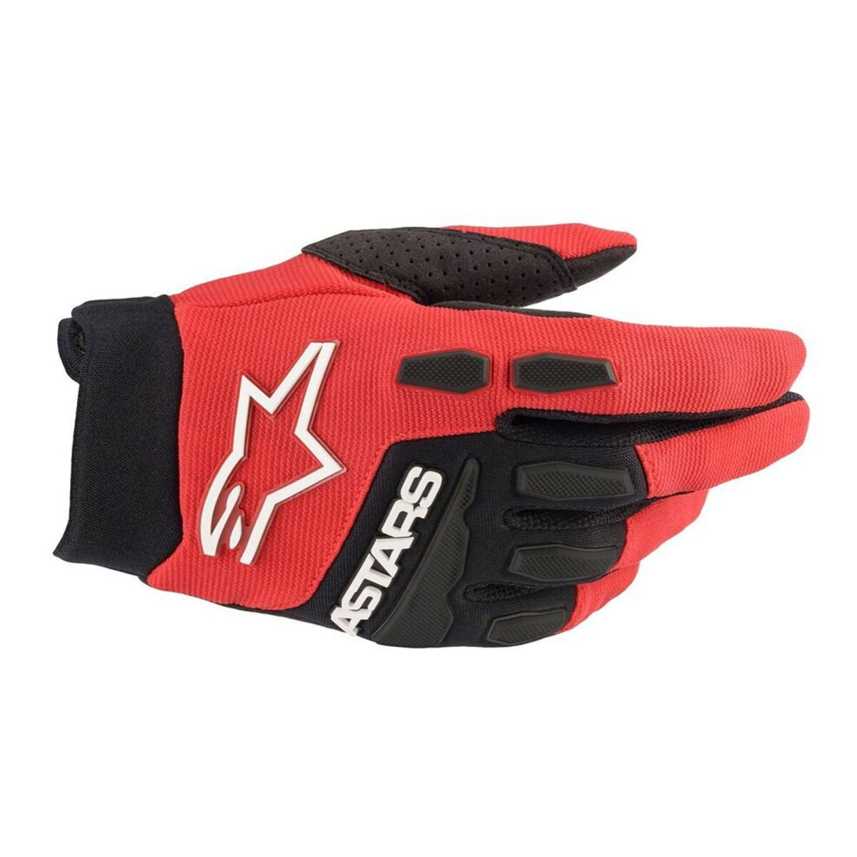 دستکش موتورسیکلت Alpinestars کامل Bore محافظ‌دار کراس قرمز / مشکی