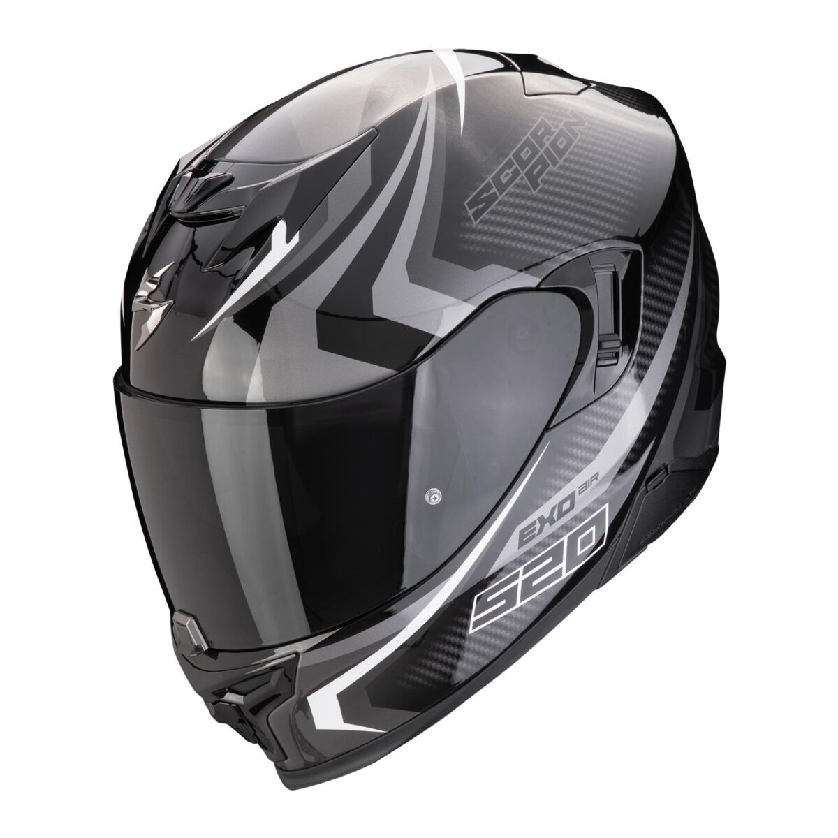 کلاه ایمنی موتورسیکلت Scorpion EXO 520 Evo Air Sensus تمام‌صورت مات مشکی / صورتی