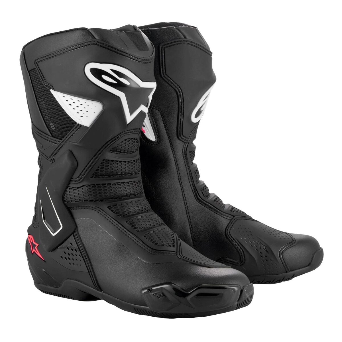 Alpinestars Stella SMX-6 V3 Korumalı Kadın Motosiklet Botu Siyah / Beyaz / Pembe