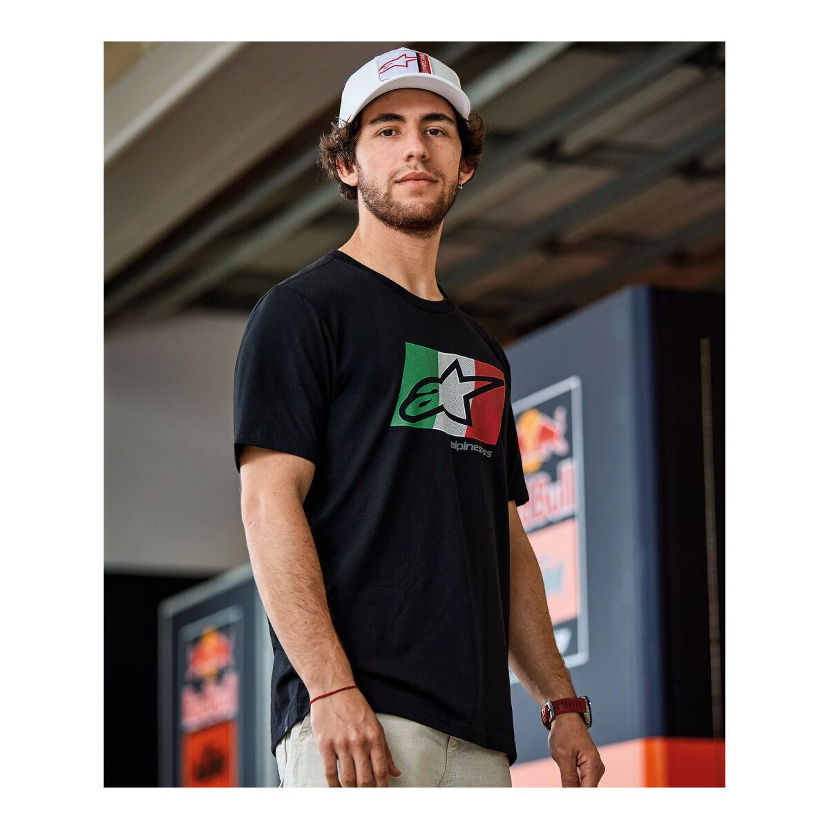 پوشاک روزمره موتور Alpinestars Global CSF تیشرت مشکی / سفید / سبز