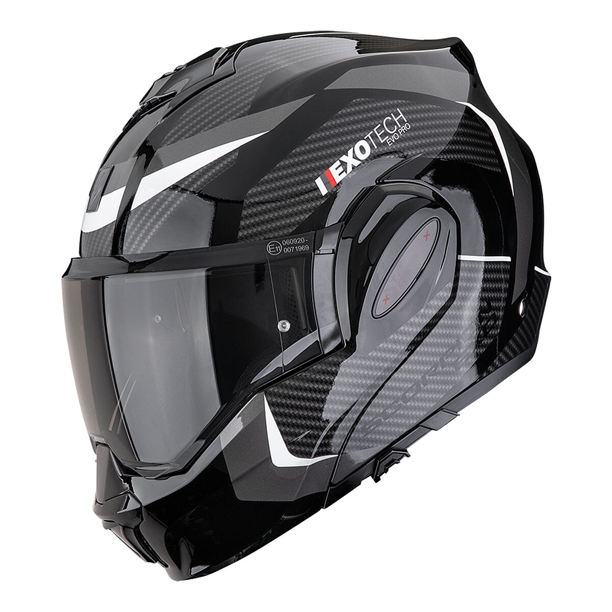 کلاه ایمنی موتورسیکلت Scorpion Exo-Tech Evo Pro Acuti فک بازشو موتورسیکلت زرد / نقره‌ای