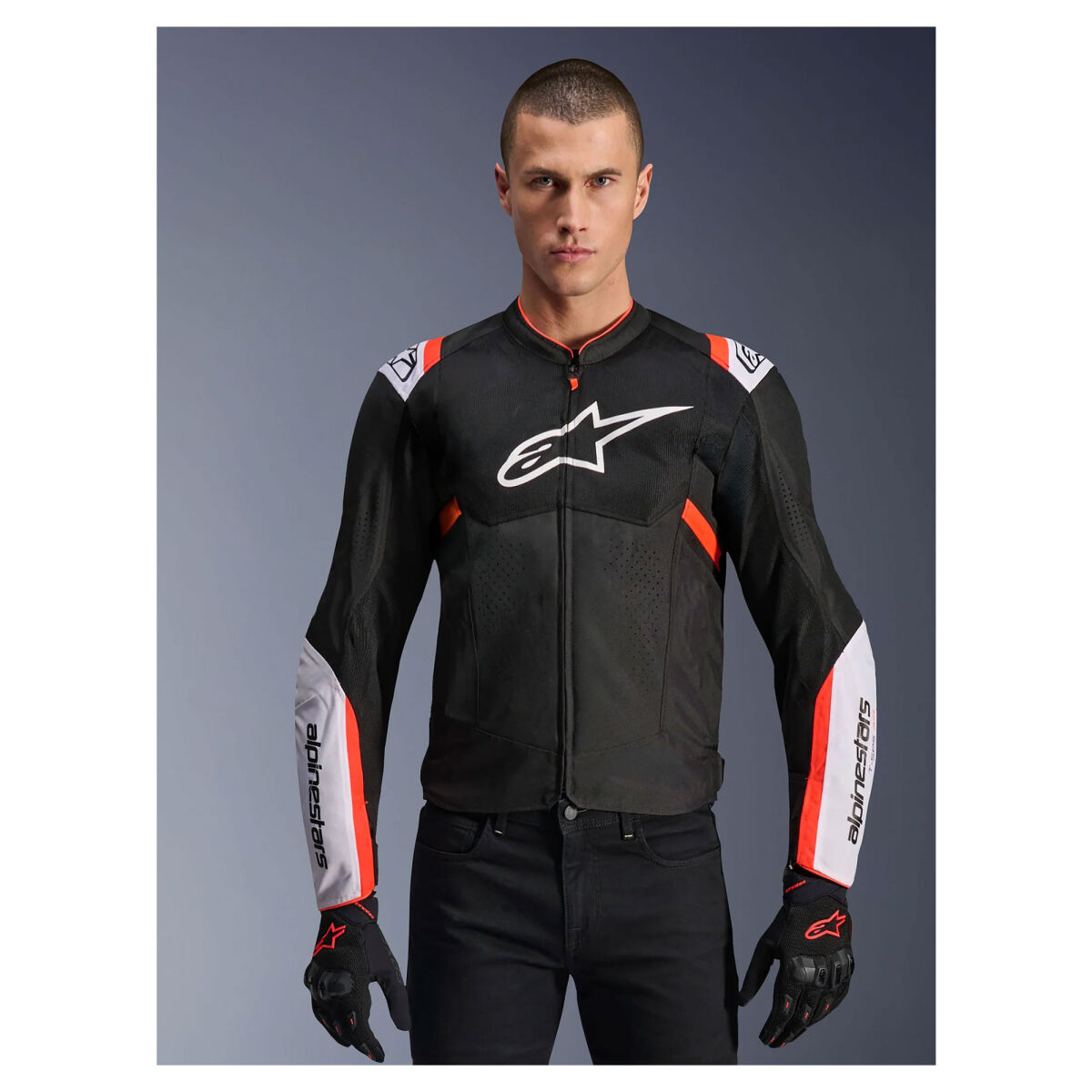 Alpinestars T-SPS Air V2 Protective Motorcycle Jacket Black / White / Red