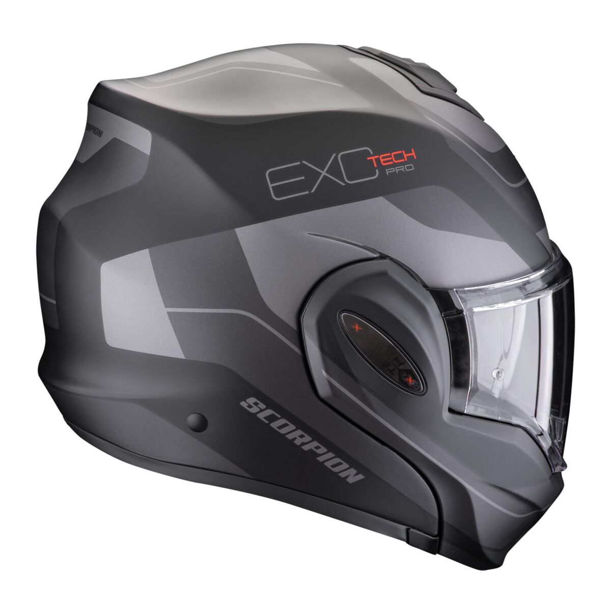 کلاه ایمنی موتورسیکلت Scorpion Exo-Tech Evo Pro Commuta فک بازشو مات مشکی / خاکستری