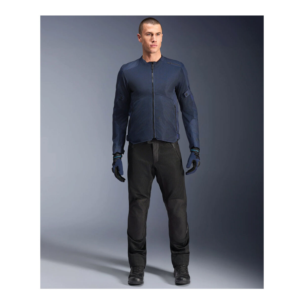کاپشن موتورسیکلت Alpinestars C-1 Air محافظ‌دار آبی