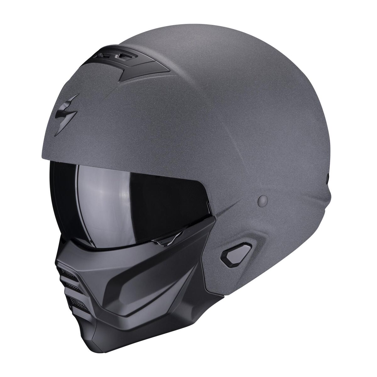 کلاه ایمنی موتورسیکلت Scorpion EXO COMBAT 2 Graphite ماژولار تیره خاکستری