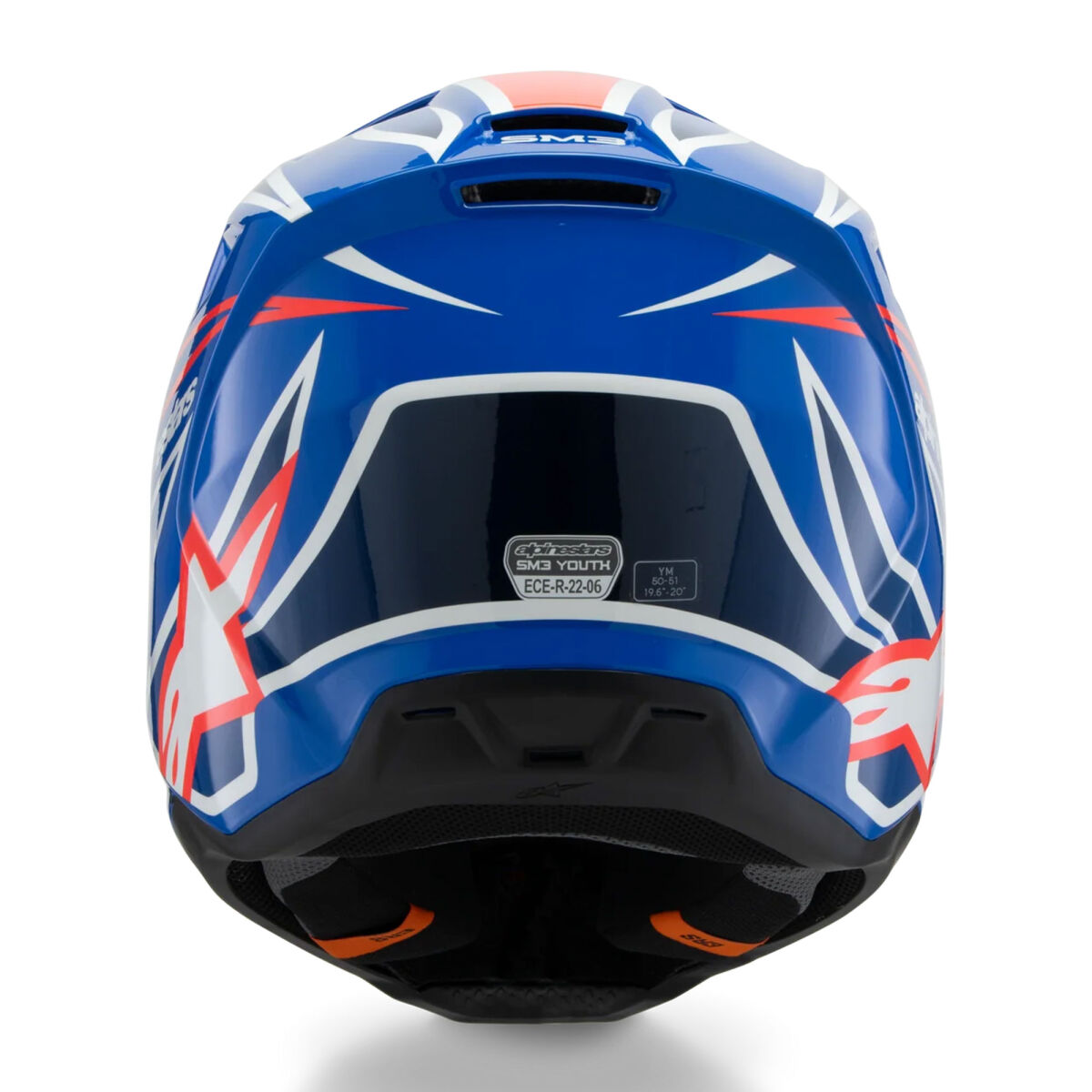 Alpinestars SM3 Youth Wurx Off-Road Kids Youth Motorcycle Helmet Blue / White / Red