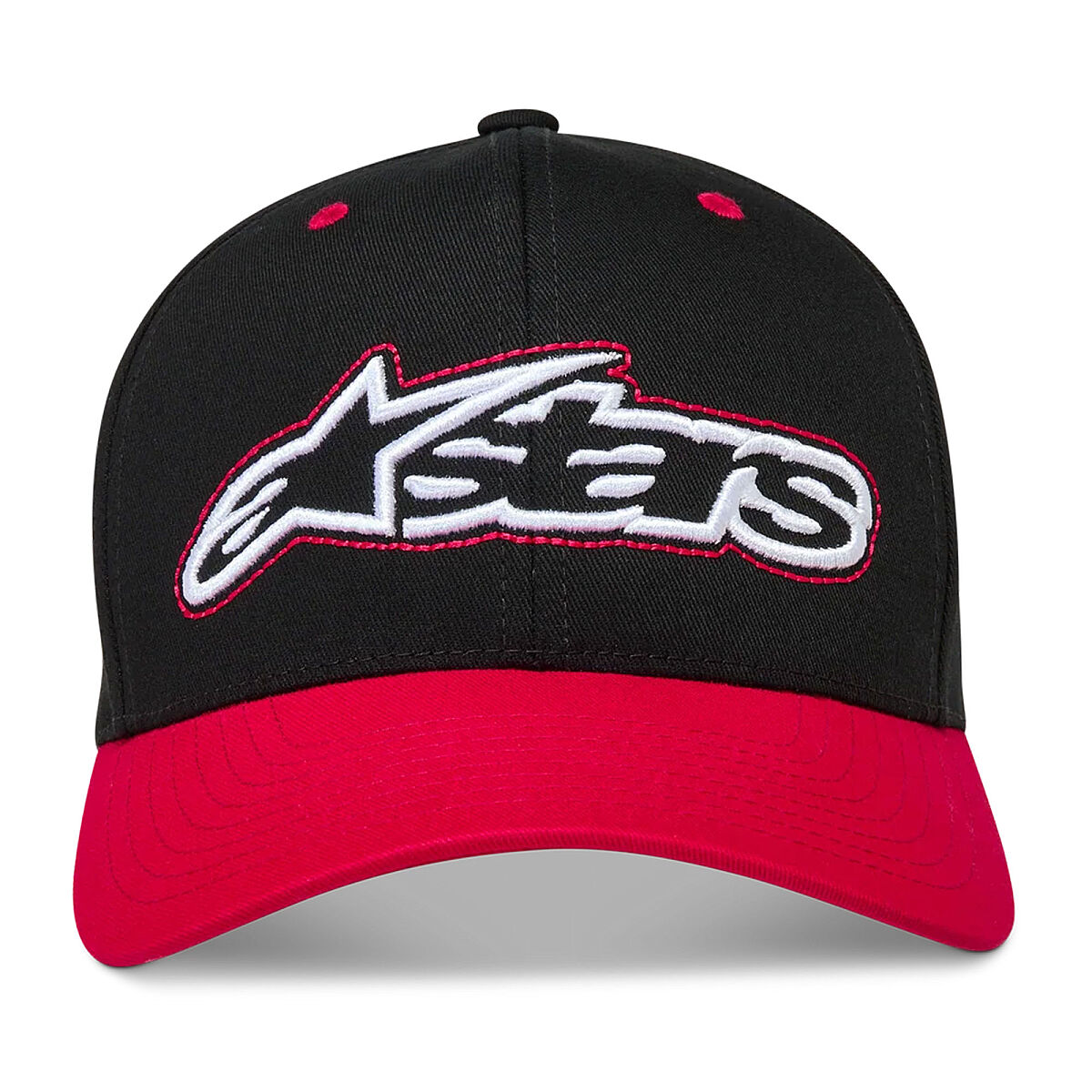 Alpinestars Retro Snapback Şapka Siyah / Kırmızı