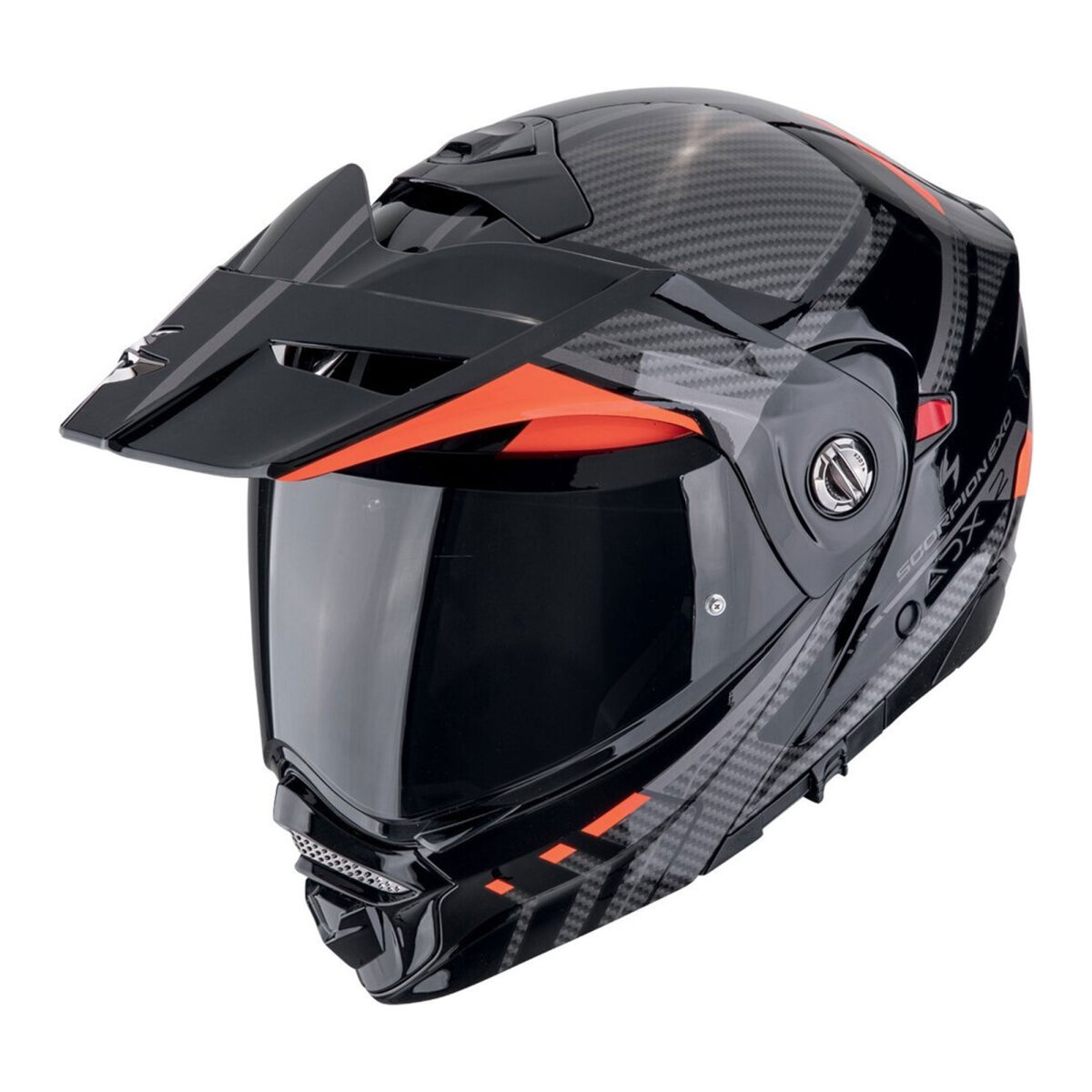 کلاه ایمنی موتورسیکلت Scorpion ADX-2 Kamps Adv خاکستری / قرمز