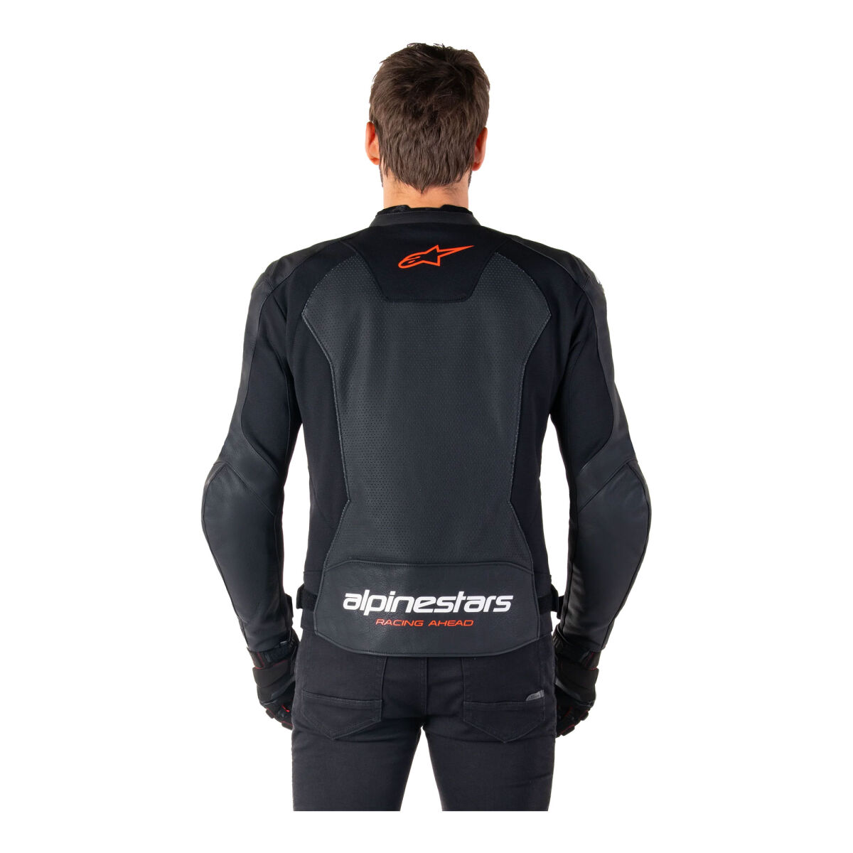 Alpinestars Faster V3 Airflow Protective Leather Motorcycle Jacket Black / Red
