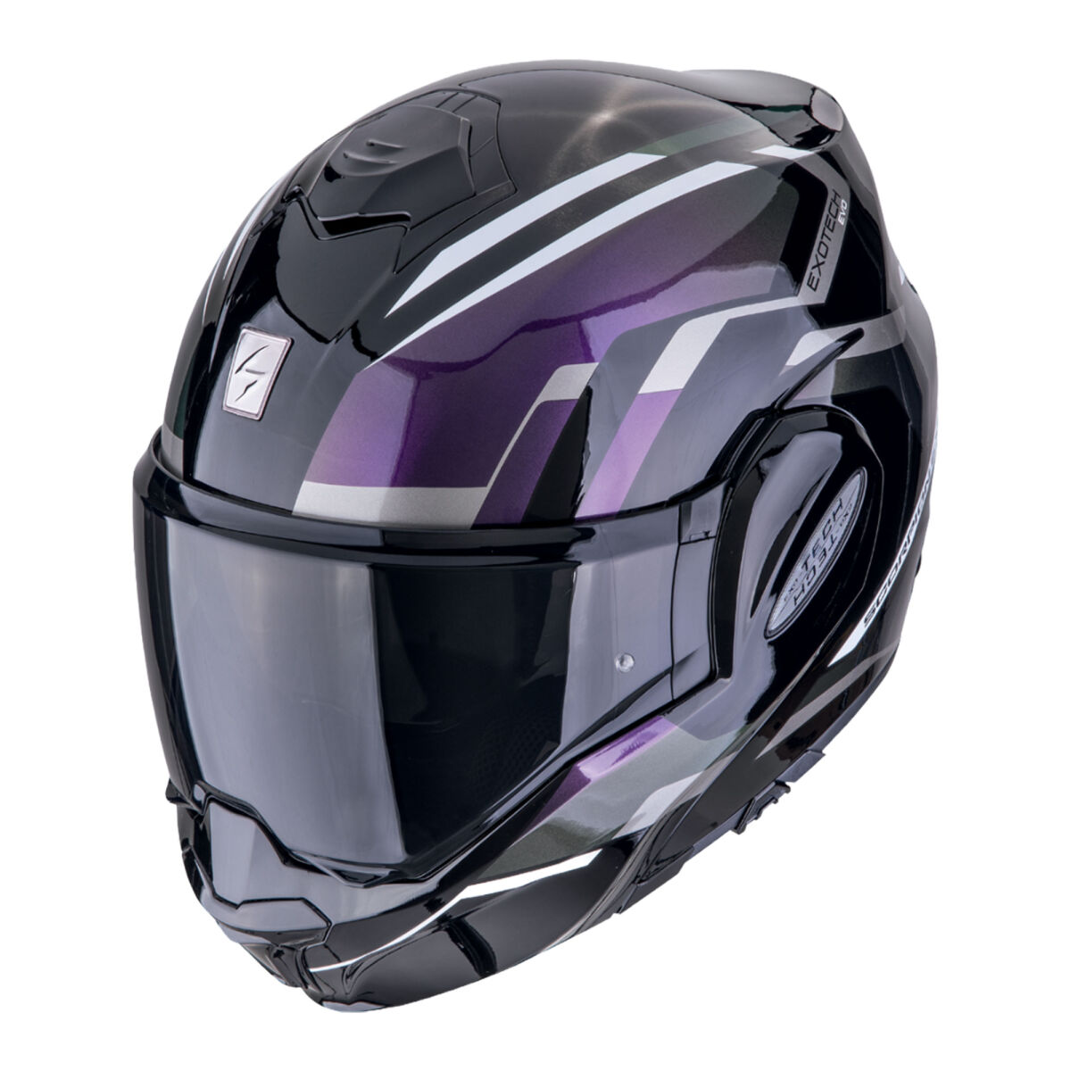 Scorpion Exo-Tech Evo Furio ÇEne AçıLabilir Motorcycle Helmet Black / Chameleon