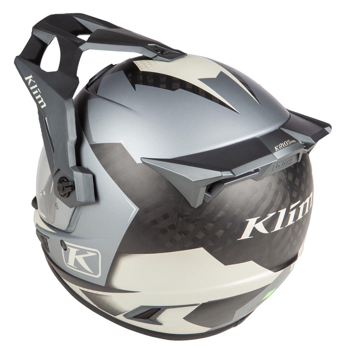 Klim Krios Pro Carbon Adv Charger Motorcycle Helmet Grey