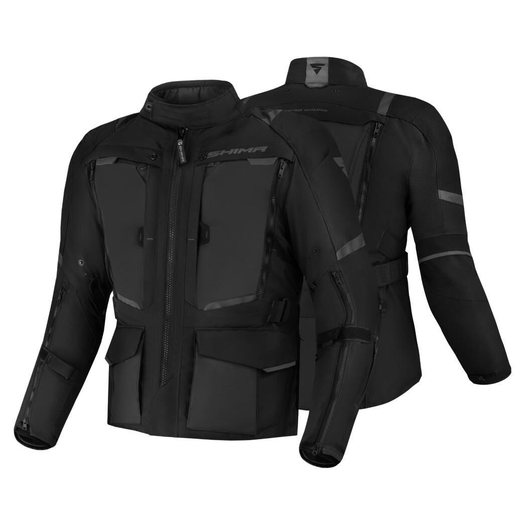 Shima Hero 2.0 Protective Motorcycle Jacket Black