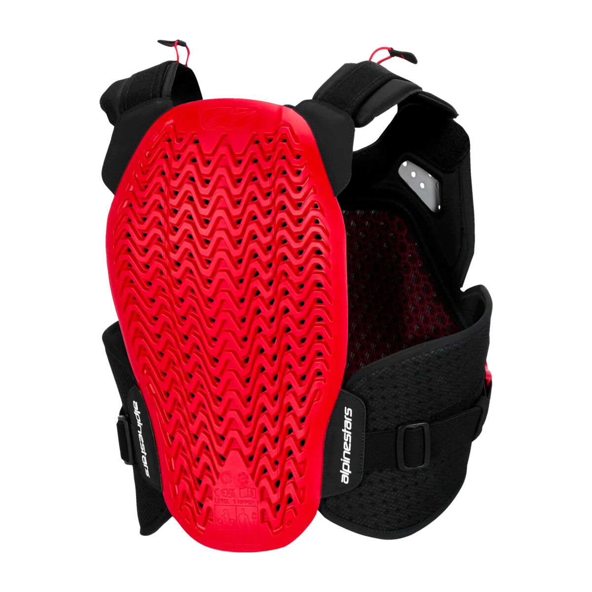 Alpinestars A-4 Plasma Göğüs ve Sırt Koruması Siyah / Beyaz / Kırmızı